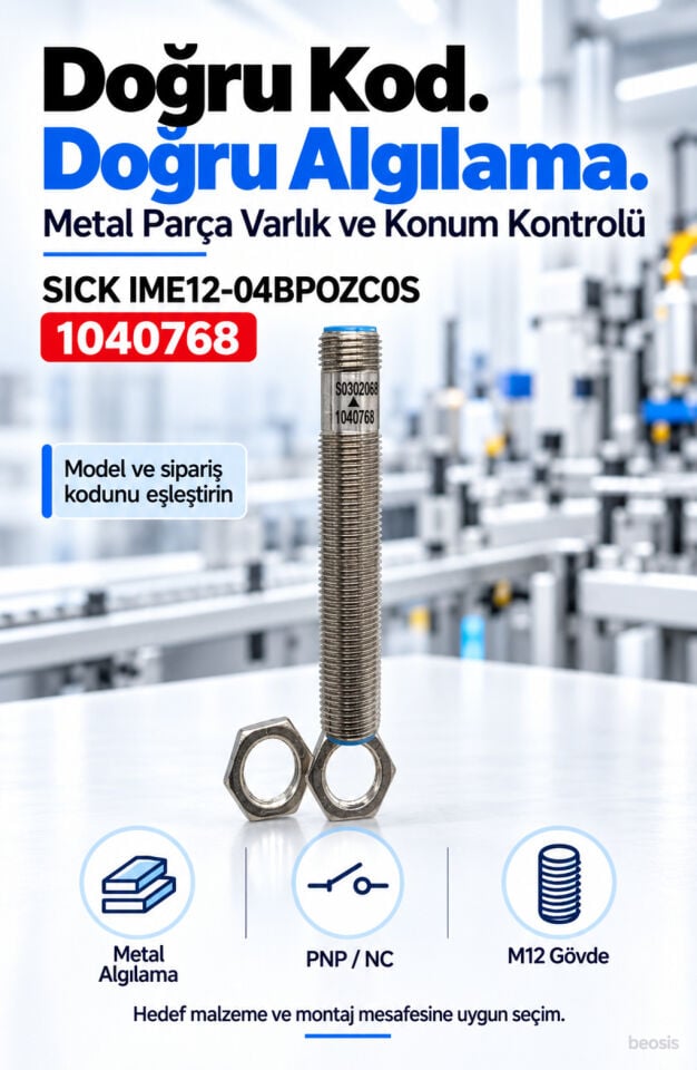 SICK IME12-04BPOZC0S endüktif yaklaşım sensörü 1040768
