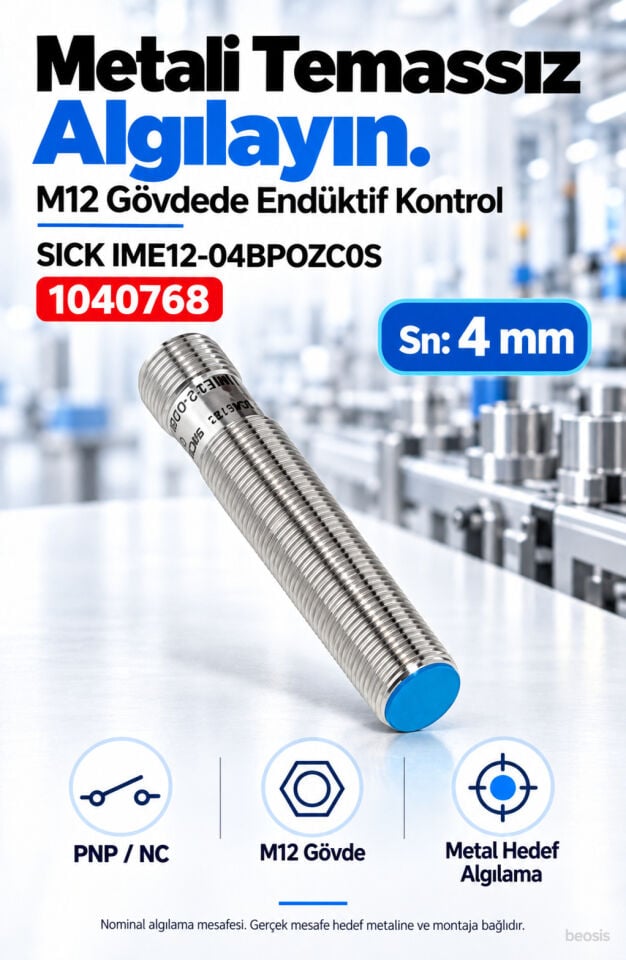 SICK IME12-04BPOZC0S endüktif yaklaşım sensörü 1040768