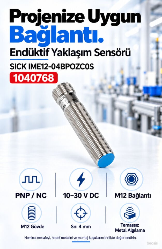 SICK IME12-04BPOZC0S endüktif yaklaşım sensörü 1040768