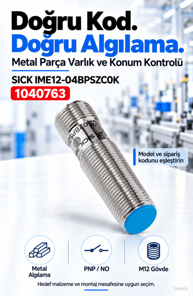 SICK IME12-04BPSZC0K endüktif yaklaşım sensörü 1040763