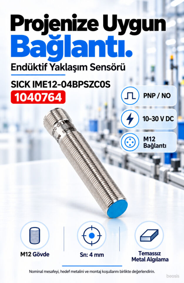 SICK IME12-04BPSZC0S endüktif yaklaşım sensörü 1040764