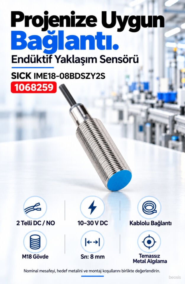 SICK IME18-08BDSZY2S endüktif yaklaşım sensörü 1068259