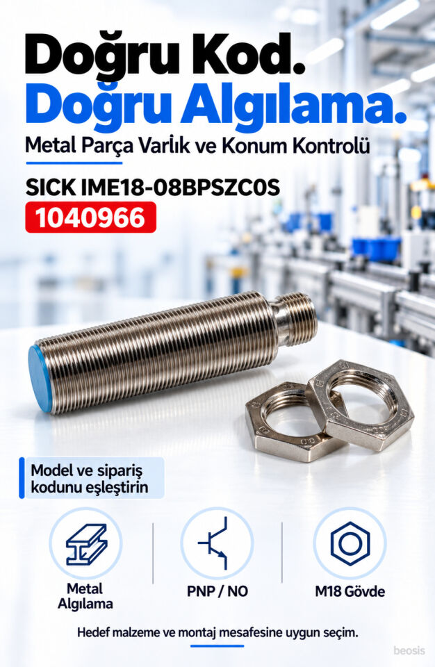 SICK IME18-08BPSZC0S endüktif yaklaşım sensörü 1040966