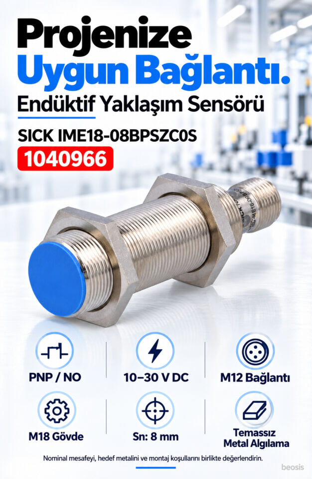 SICK IME18-08BPSZC0S endüktif yaklaşım sensörü 1040966