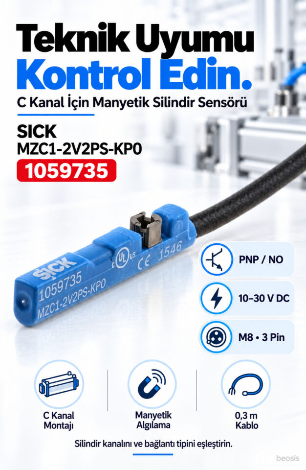 SICK MZC1-2V2PS-KP0 silindir sensörü 1059735