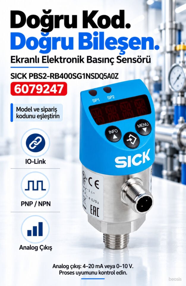 SICK PBS2-RB400SG1NSDQ5A0Z elektronik basınç şalteri 6079247