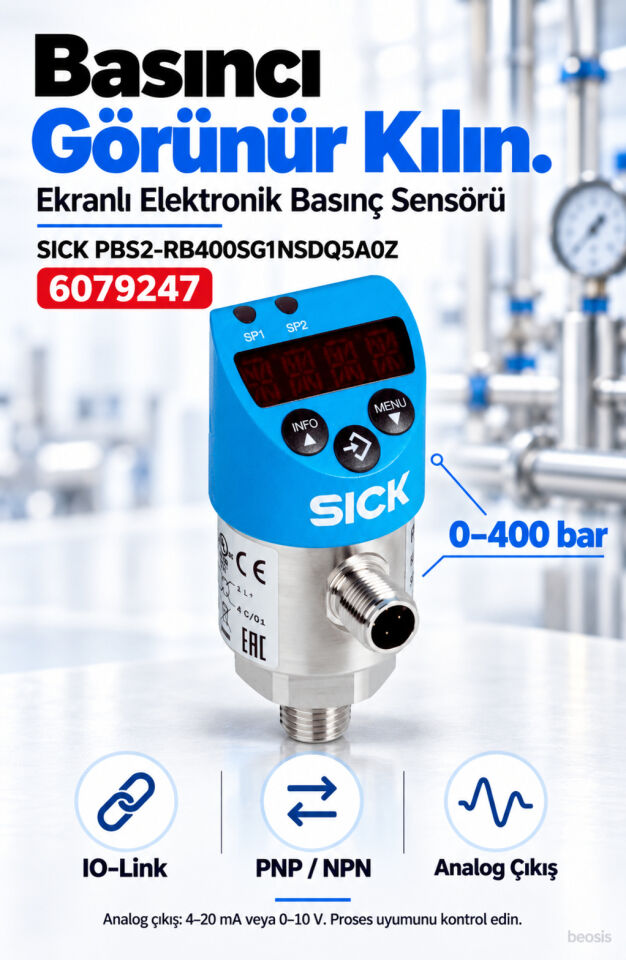SICK PBS2-RB400SG1NSDQ5A0Z elektronik basınç şalteri 6079247
