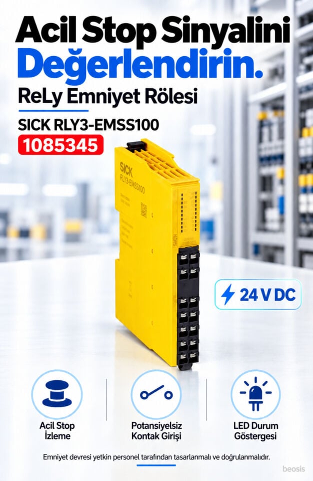 SICK RLY3-EMSS100 emniyet rölesi 1085345