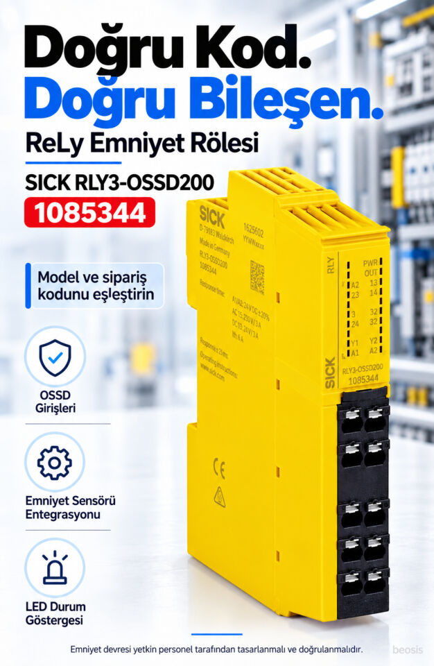 SICK RLY3-OSSD200 OSSD emniyet rölesi 1085344