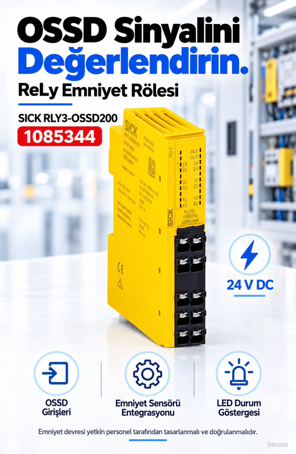 SICK RLY3-OSSD200 OSSD emniyet rölesi 1085344